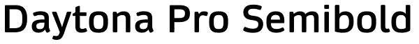 Daytona Pro Semibold Font