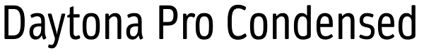 Daytona Pro Condensed Font