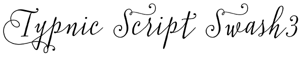 Typnic Script Swash3 Font