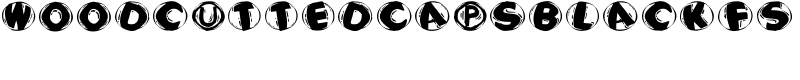 WoodcuttedCapsBlackFS Font