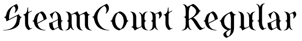 SteamCourt Regular Font