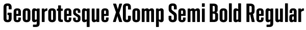 Geogrotesque XComp Semi Bold Regular Font