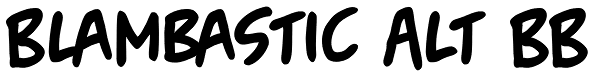 Blambastic Alt BB Font
