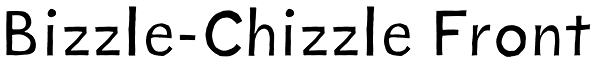 Bizzle-Chizzle Front Font