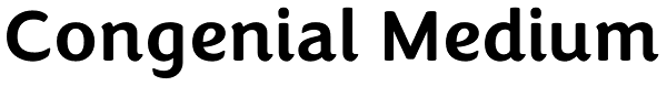 Congenial Medium Font