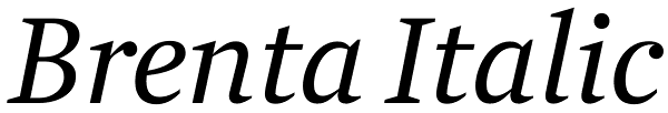 Brenta Italic Font