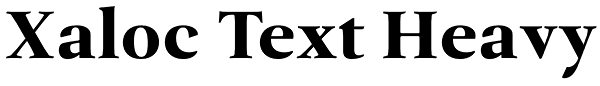 Xaloc Text Heavy Font