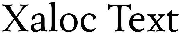 Xaloc Text Font