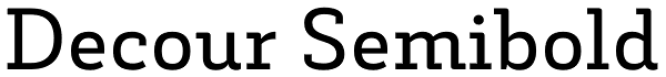 Decour Semibold Font