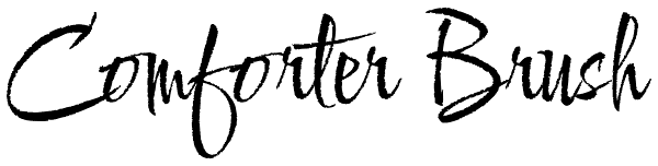 Comforter Brush Font