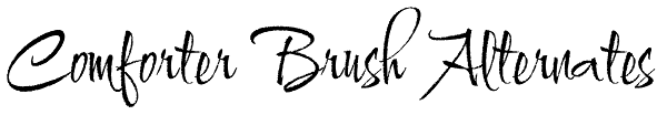 Comforter Brush Alternates Font