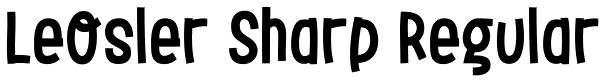 LeOsler Sharp Regular Font