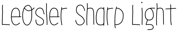 LeOsler Sharp Light Font