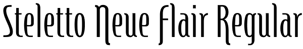 Steletto Neue Flair Regular Font