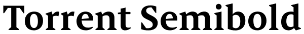 Torrent Semibold Font