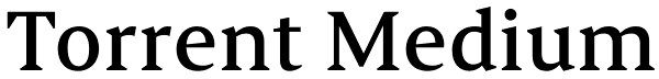 Torrent Medium Font