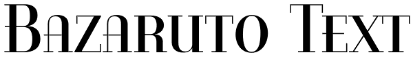 Bazaruto Text Font