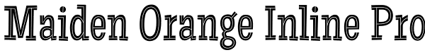 Maiden Orange Inline Pro Font