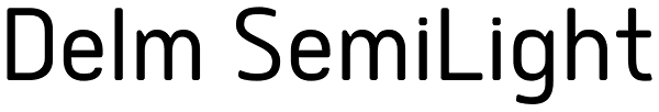 Delm SemiLight Font