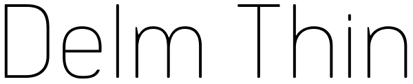 Delm Thin Font