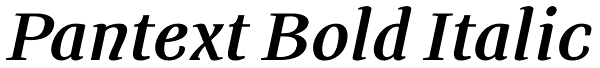 Pantext Bold Italic Font