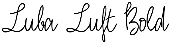 Luba Luft Bold Font