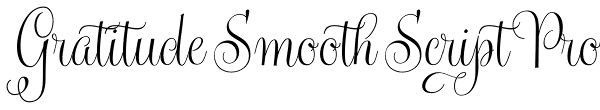 Gratitude Smooth Script Pro Font