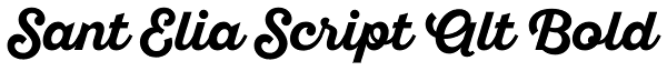 Sant Elia Script Alt Bold Font