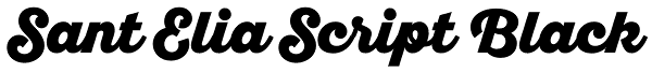 Sant Elia Script Black Font