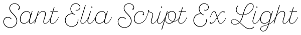 Sant Elia Script Ex Light Font