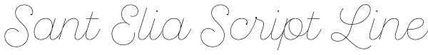 Sant Elia Script Line Font