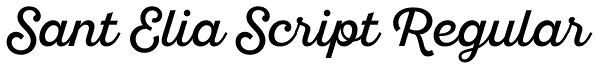 Sant Elia Script Regular Font