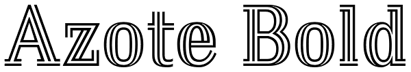 Azote Bold Font