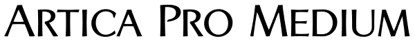 Artica Pro Medium Font