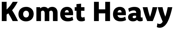 Komet Heavy Font