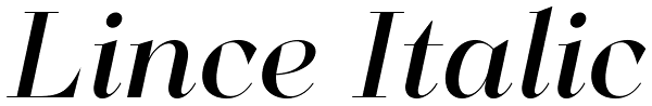 Lince Italic Font