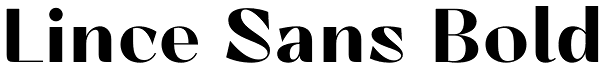 Lince Sans Bold Font