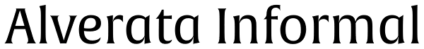 Alverata Informal Font