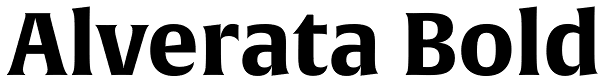 Alverata Bold Font