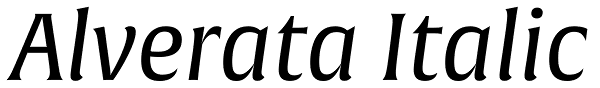 Alverata Italic Font