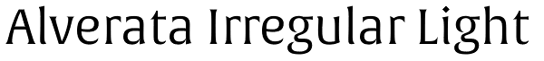 Alverata Irregular Light Font