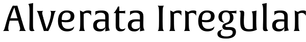 Alverata Irregular Font