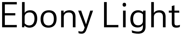 Ebony Light Font