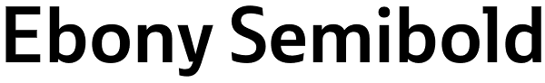 Ebony Semibold Font