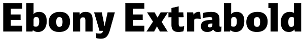 Ebony Extrabold Font