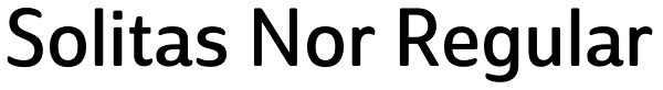 Solitas Nor Regular Font