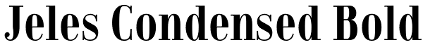 Jeles Condensed Bold Font