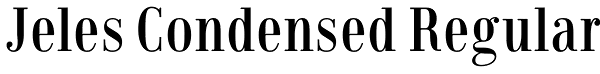 Jeles Condensed Regular Font