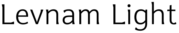 Levnam Light Font