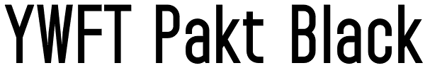 YWFT Pakt Black Font